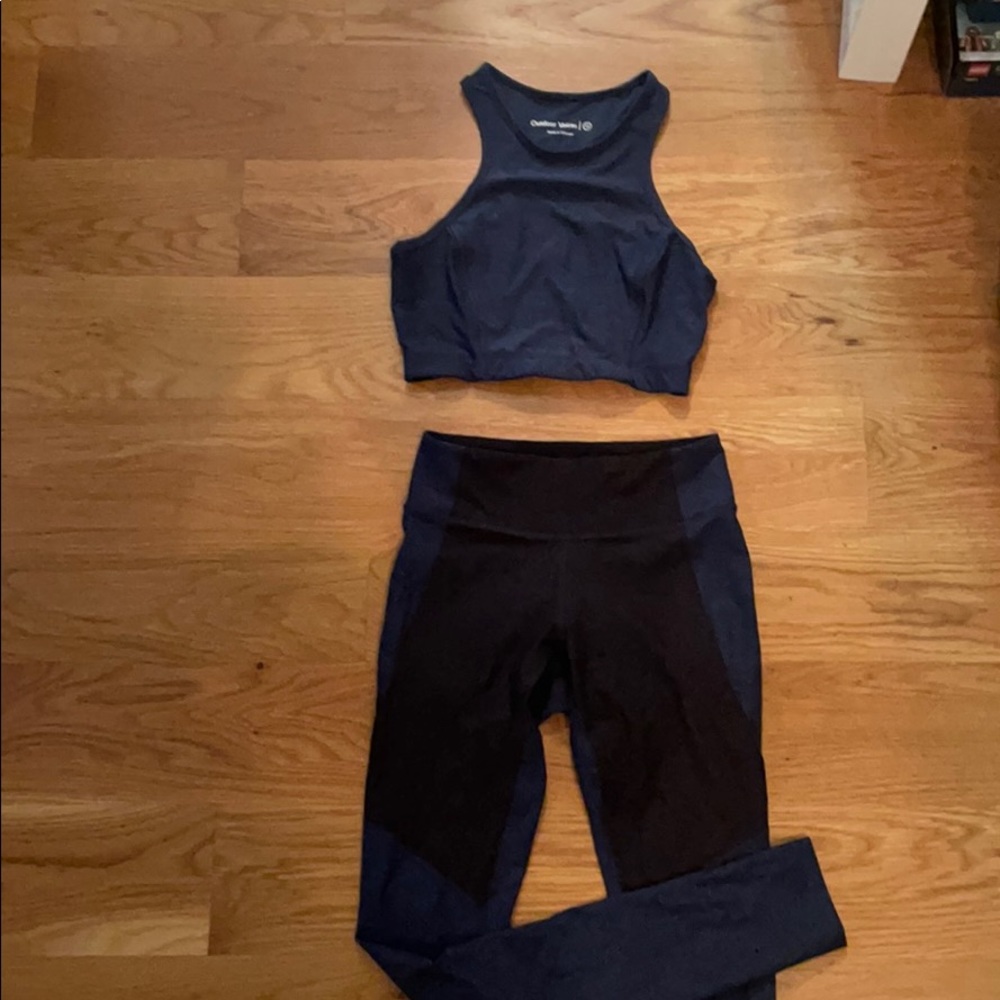 Outdoors voices matching top and leggings